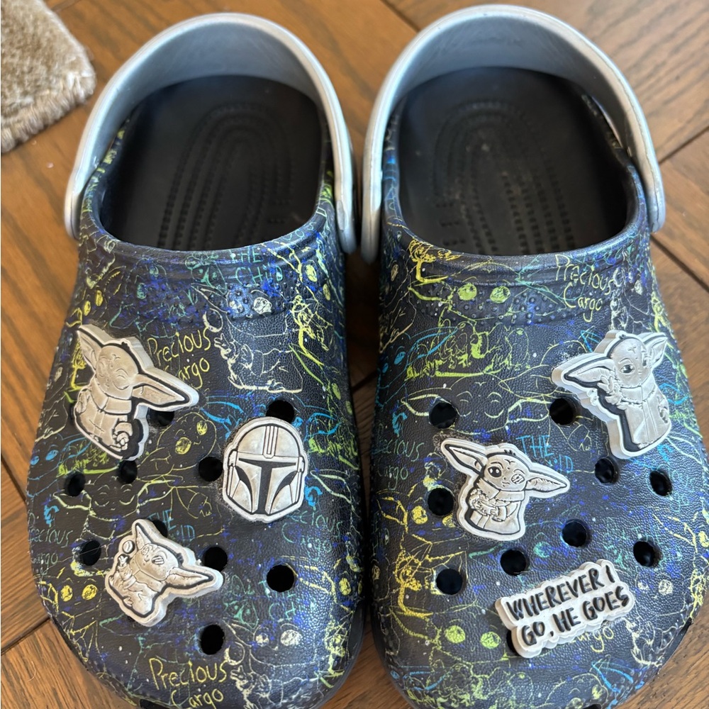 CROCS Kids Star Wars Water Shoes - Black and Blue
